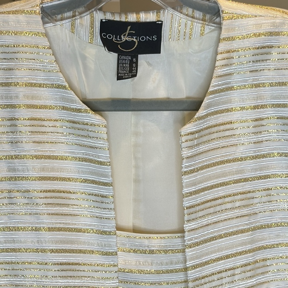 Js Collections Formal, Twinset Top And Jacket, Iv… - image 3